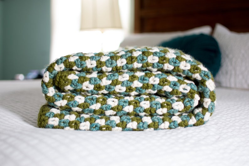 Greenstone Blanket Crochet Pattern