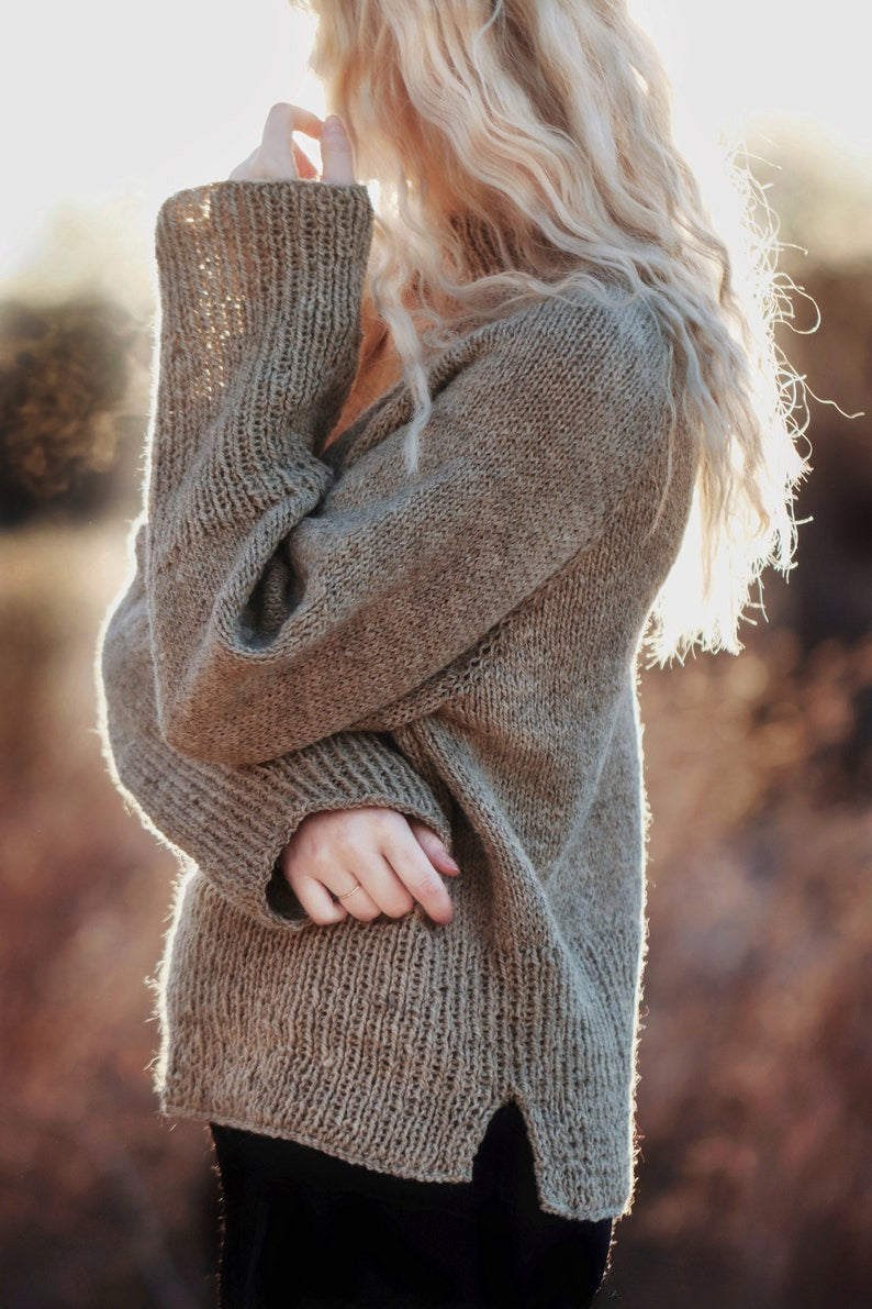 Quietude Sweater Knitting Pattern
