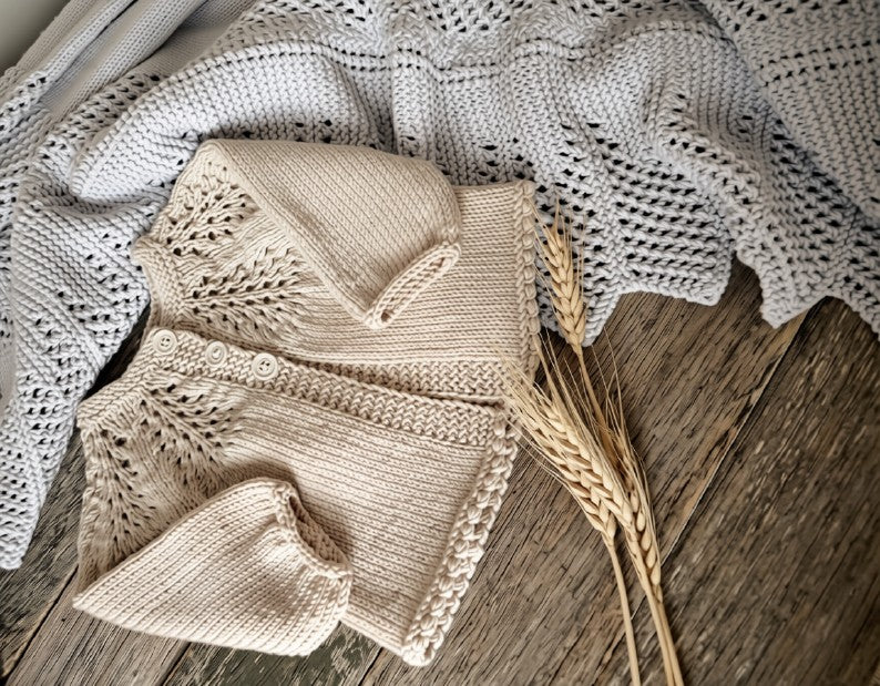 Elegant Baby Cardigan Knitting Pattern