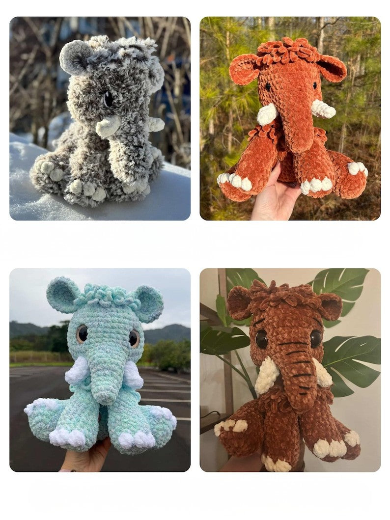 Fluffy Mammoth Crochet Pattern