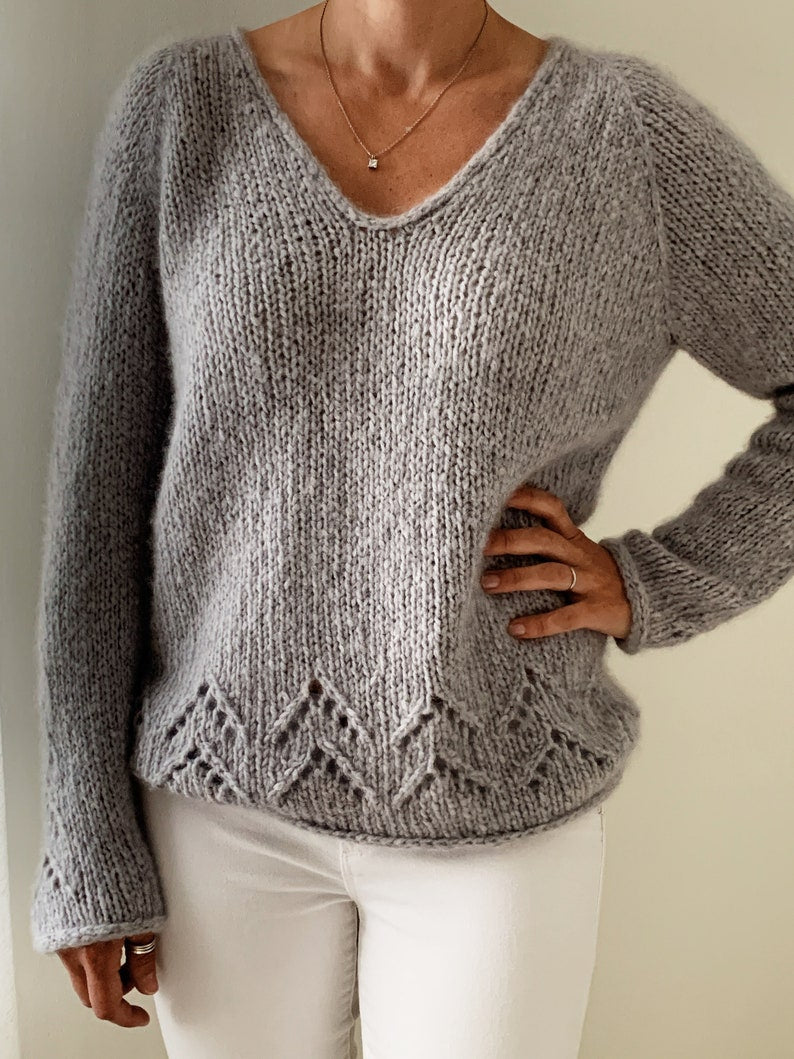 Mistvale Sweater Knitting Pattern