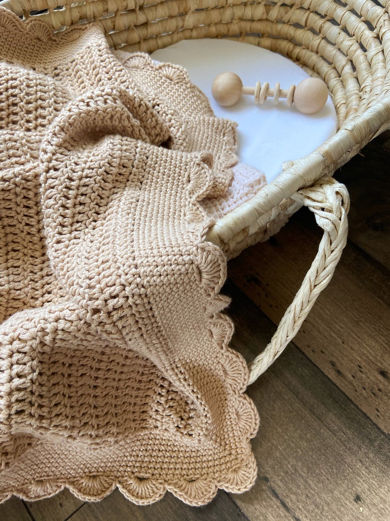 Vanilla Bloom Blanket Crochet Pattern