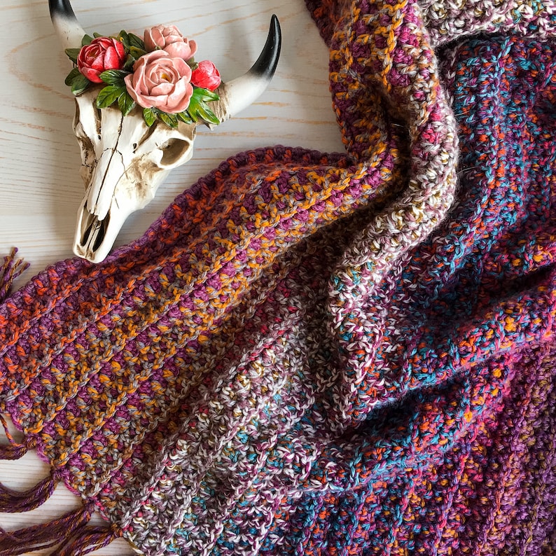 Woven Trail Blanket Crochet Pattern