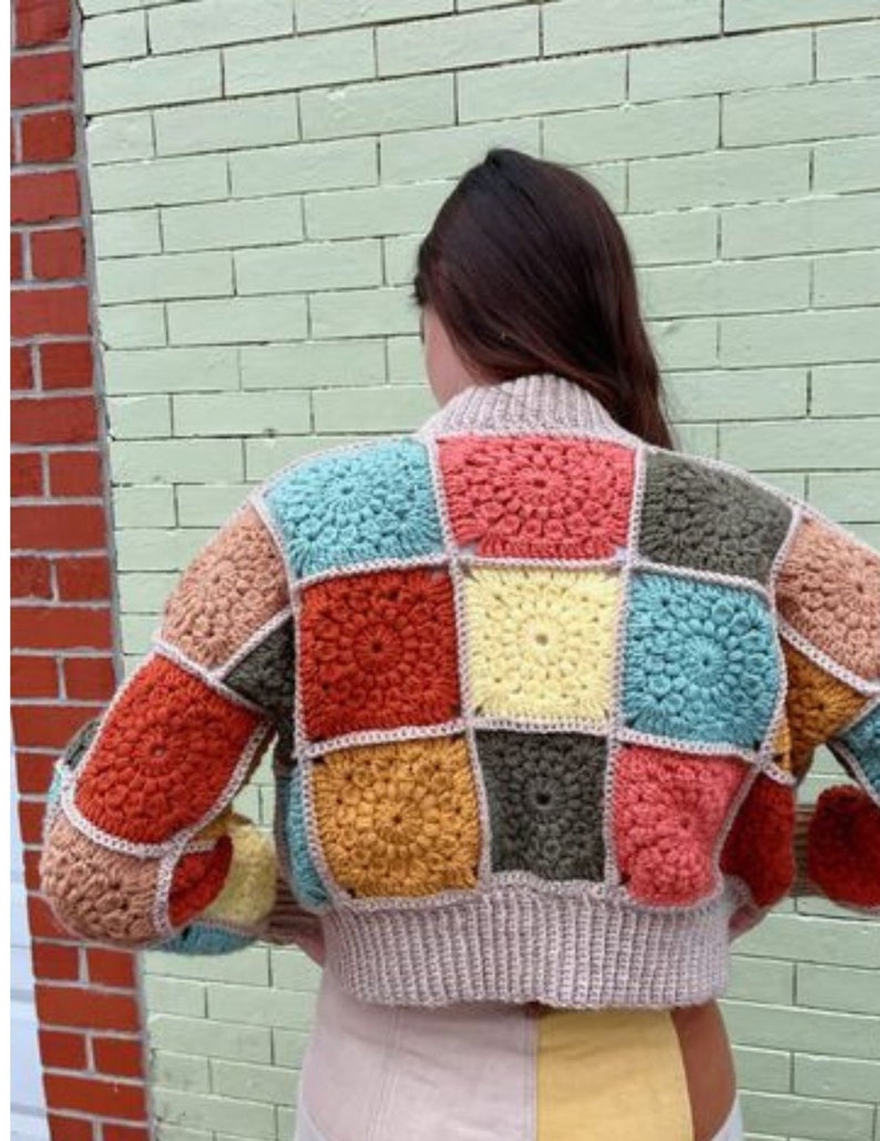 Colorburst Cardigan Crochet Pattern