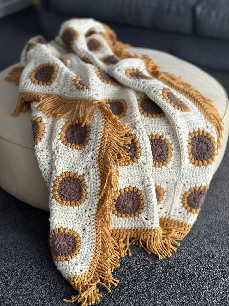 Sunflower Blanket Crochet Pattern