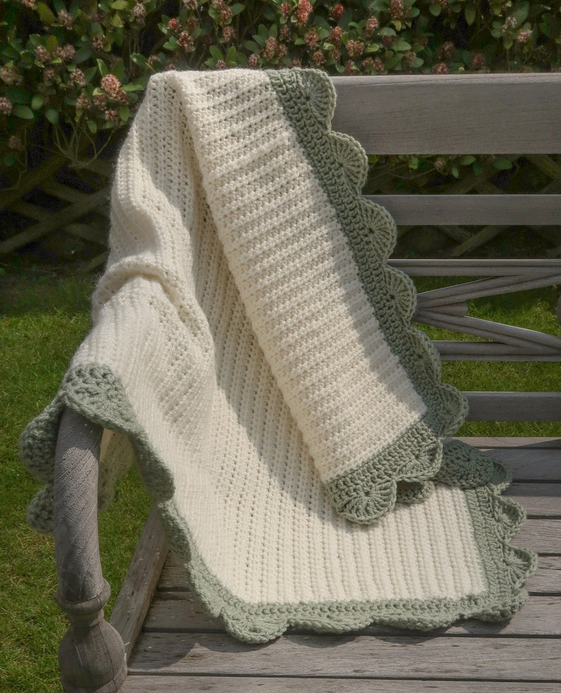 Scallop Blanket Crochet Pattern