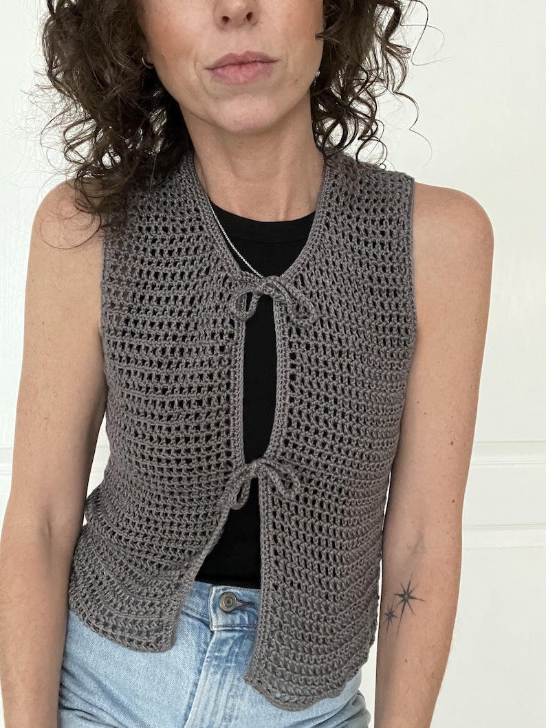 Fernveil Vest Crochet Pattern