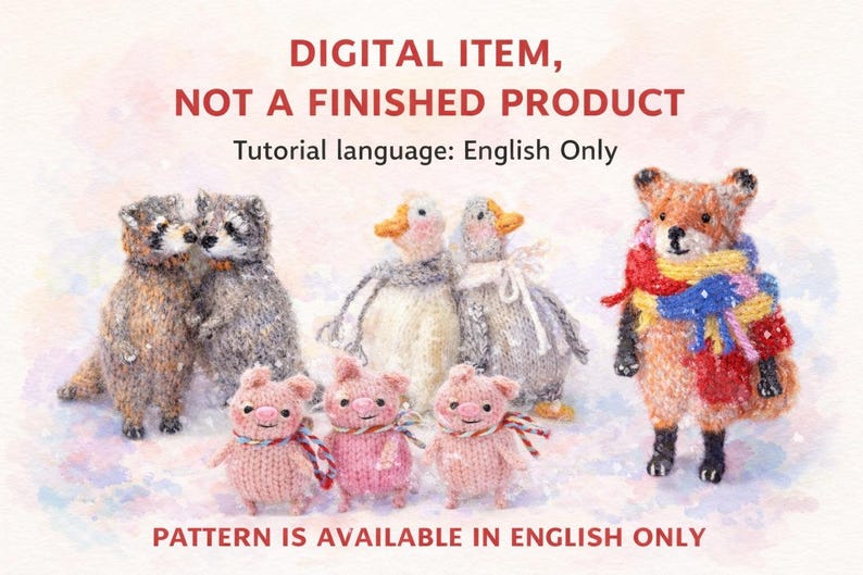 Fluffy Kitten Knitting Pattern