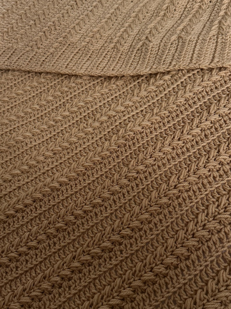 Oatmeal Blanket Crochet Pattern