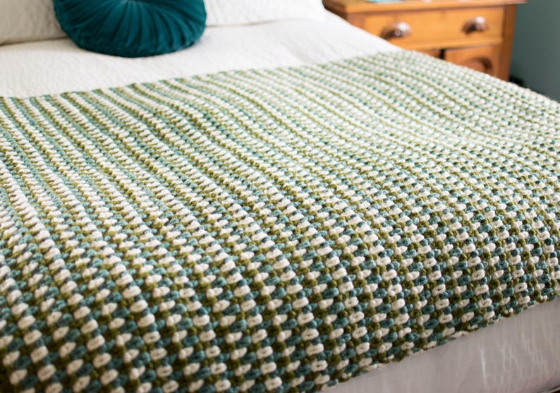 Greenstone Blanket Crochet Pattern
