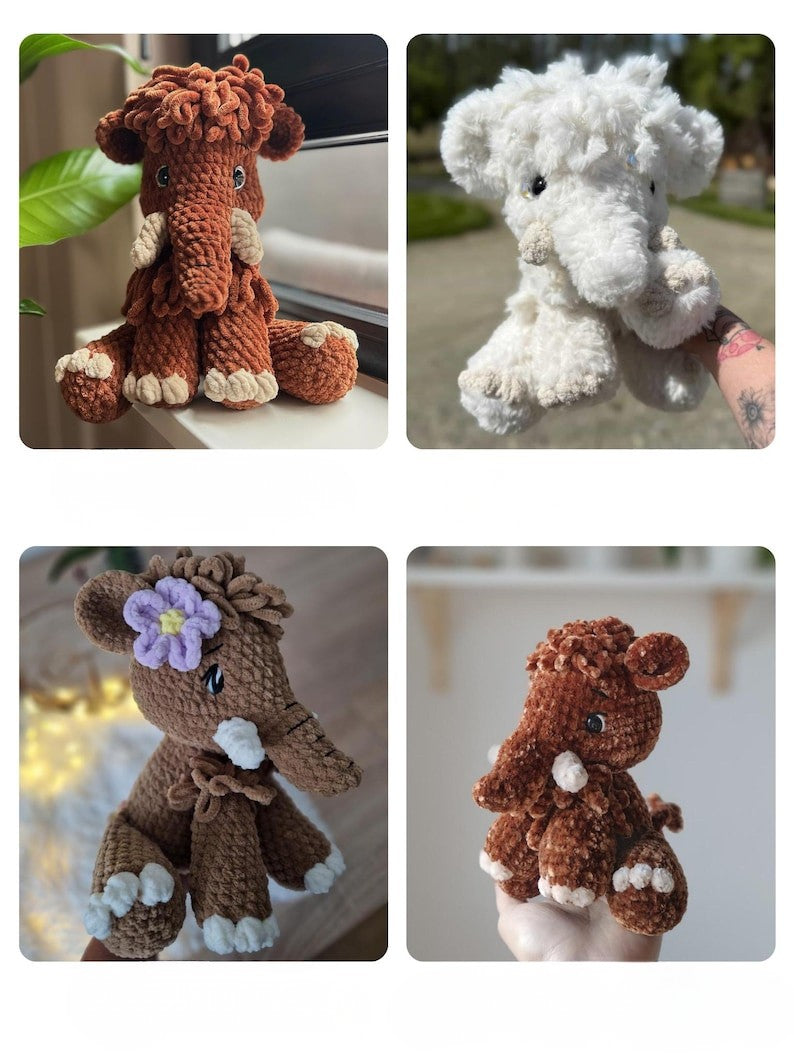Fluffy Mammoth Crochet Pattern