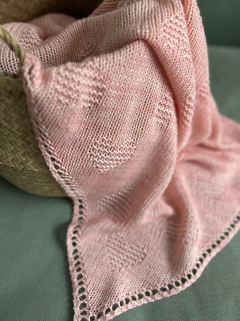 PinkAura Blanket Knitting Pattern