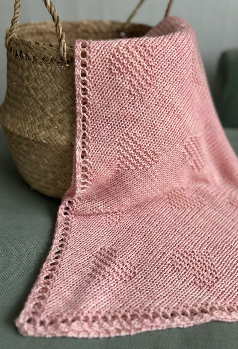PinkAura Blanket Knitting Pattern