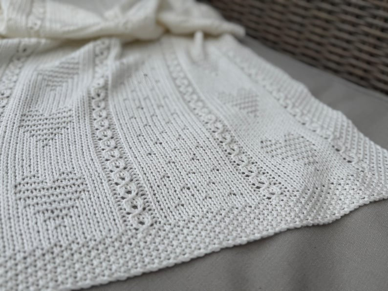 Snowheart Blanket Knitting Pattern