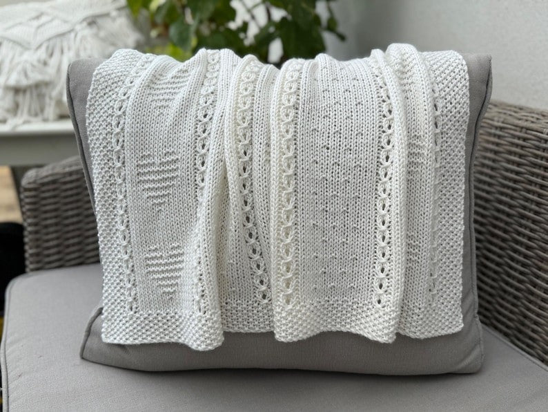 Snowheart Blanket Knitting Pattern