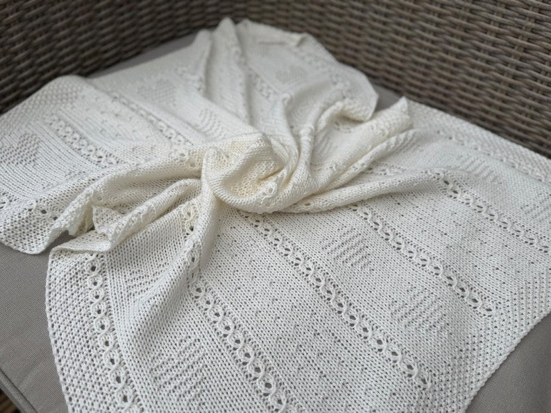Snowheart Blanket Knitting Pattern