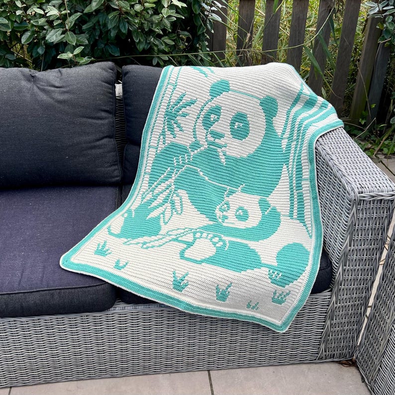 Panda Blanket Crochet Pattern