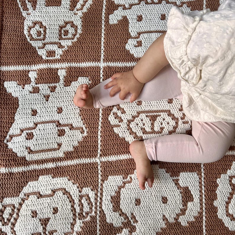 Animals Blanket Crochet Pattern