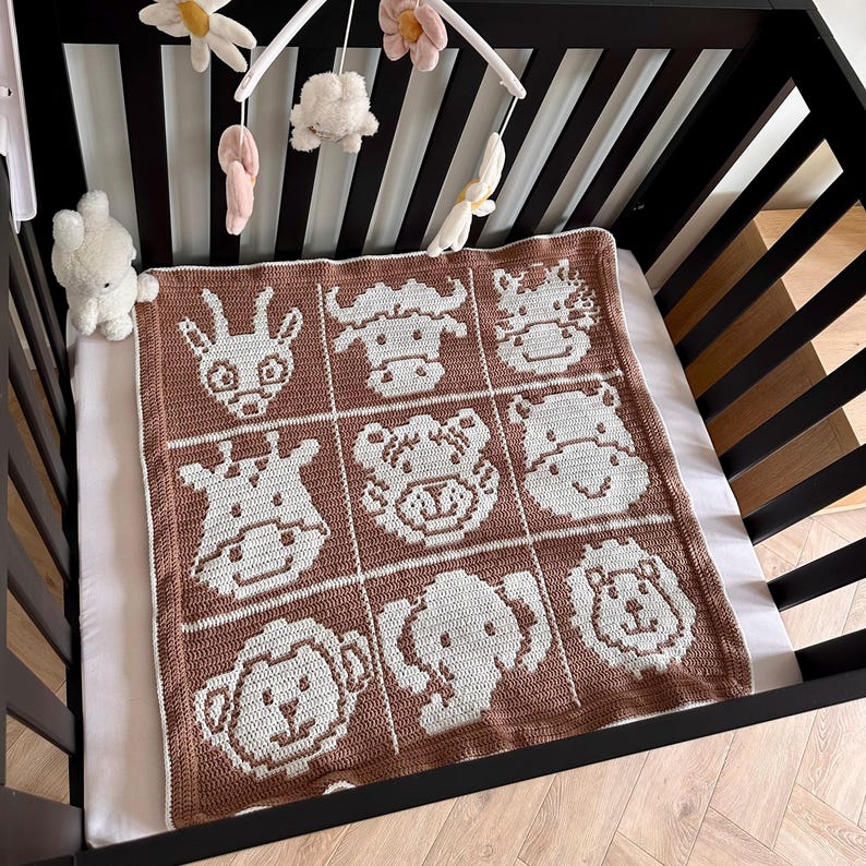 Animals Blanket Crochet Pattern