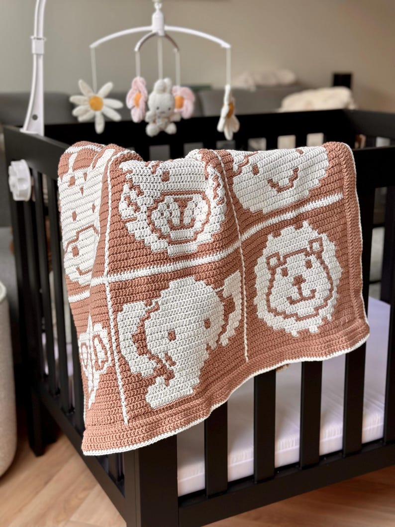 Animals Blanket Crochet Pattern