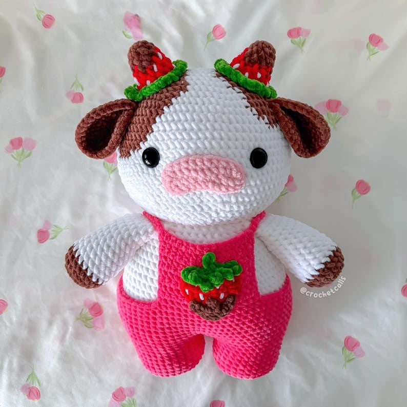 Strawberry Cow Crochet Pattern
