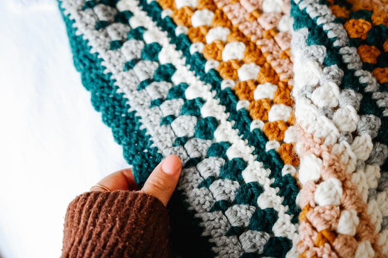 Rustic River Blanket Crochet Pattern