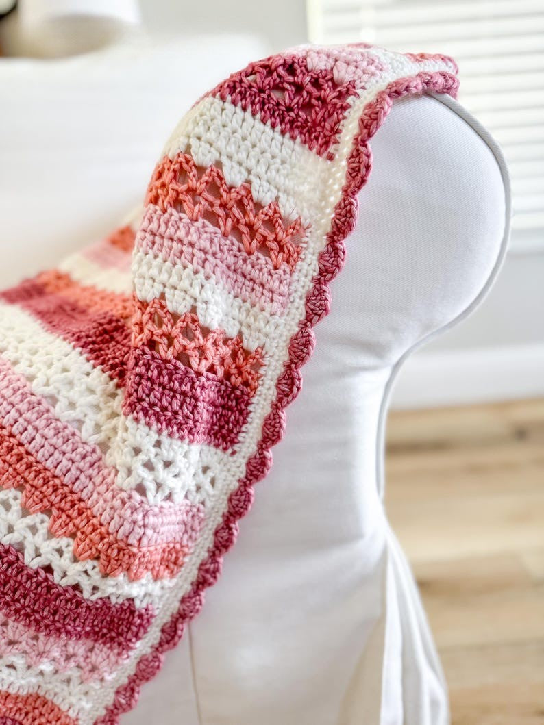 Berry Breeze Blanket Crochet Pattern