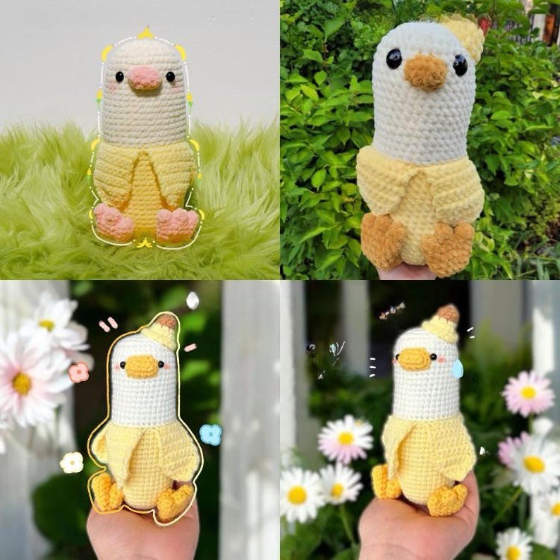 Banana Goose Crochet Pattern