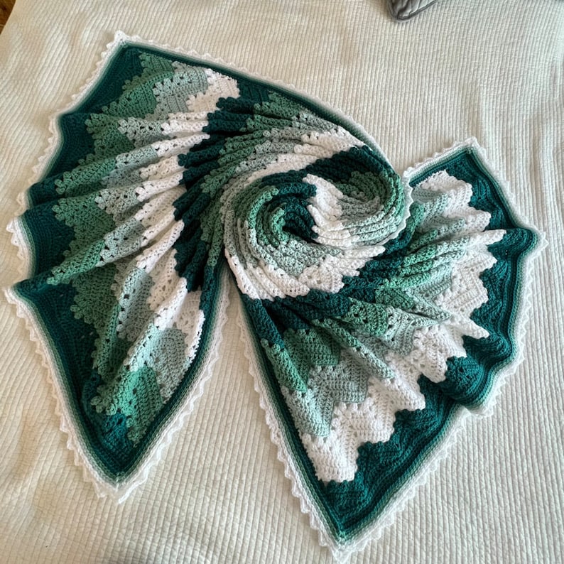 Flowline Blanket Crochet Pattern