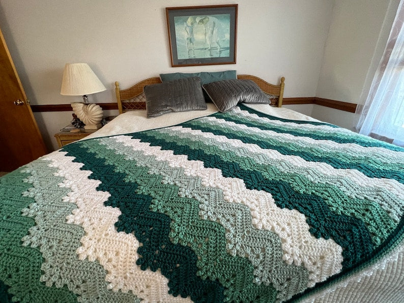 Flowline Blanket Crochet Pattern