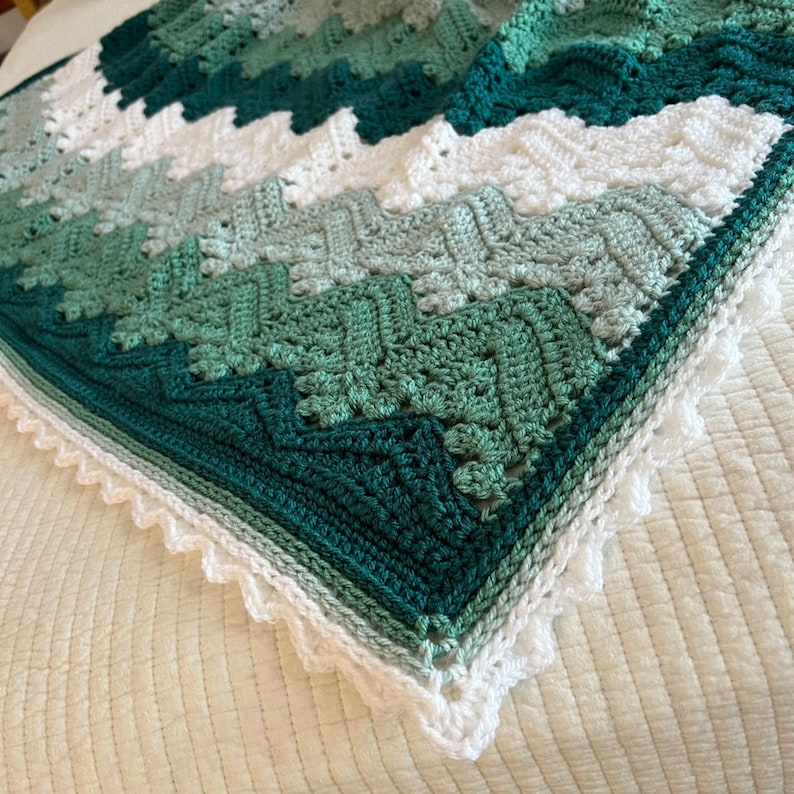 Flowline Blanket Crochet Pattern