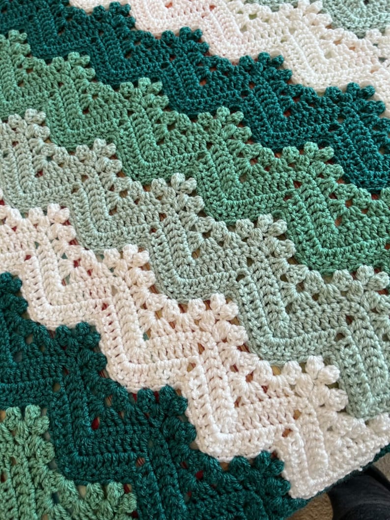 Flowline Blanket Crochet Pattern