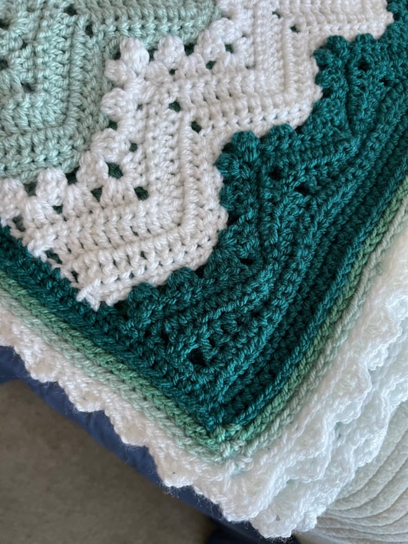Flowline Blanket Crochet Pattern