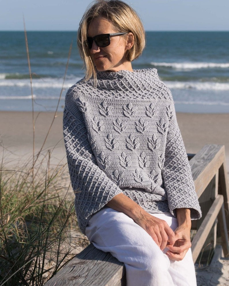 Silverleaf Sweater Crochet Pattern