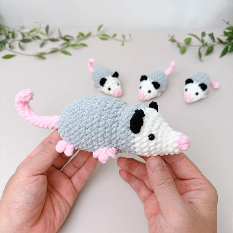 Possum Family Crochet Pattern
