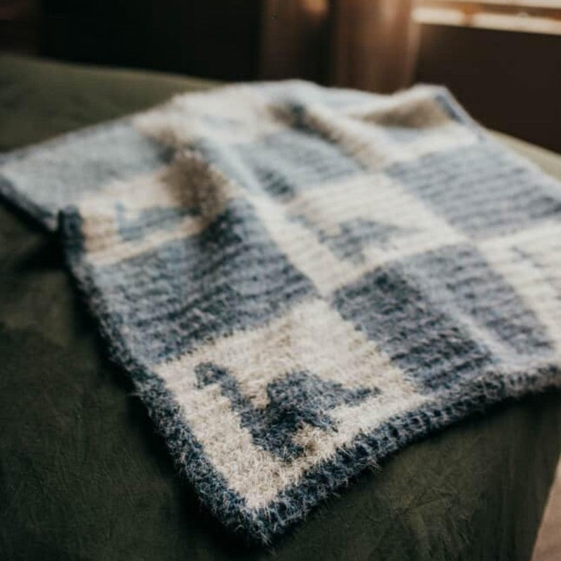 Dino Blanket Crochet Pattern