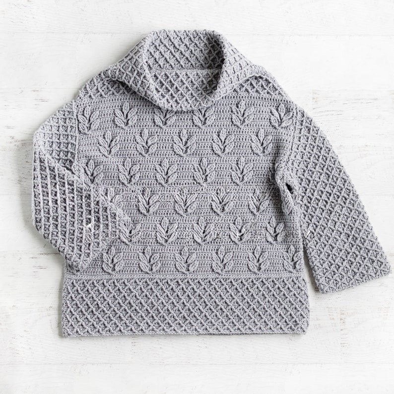 Silverleaf Sweater Crochet Pattern