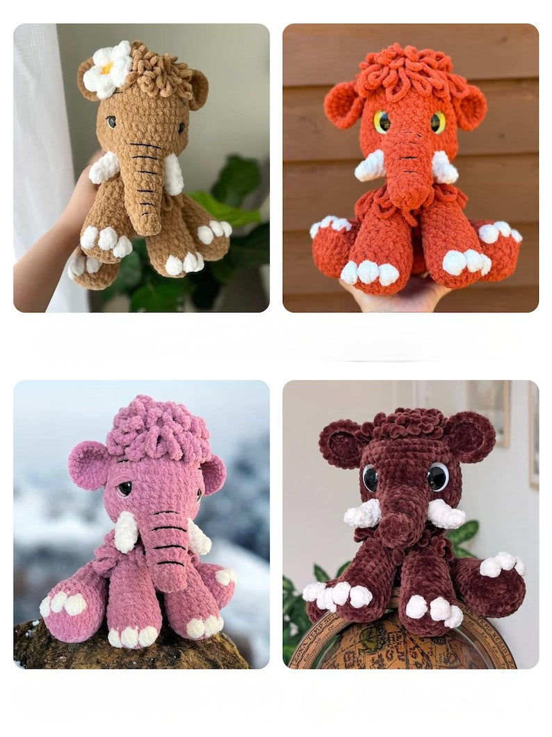 Fluffy Mammoth Crochet Pattern