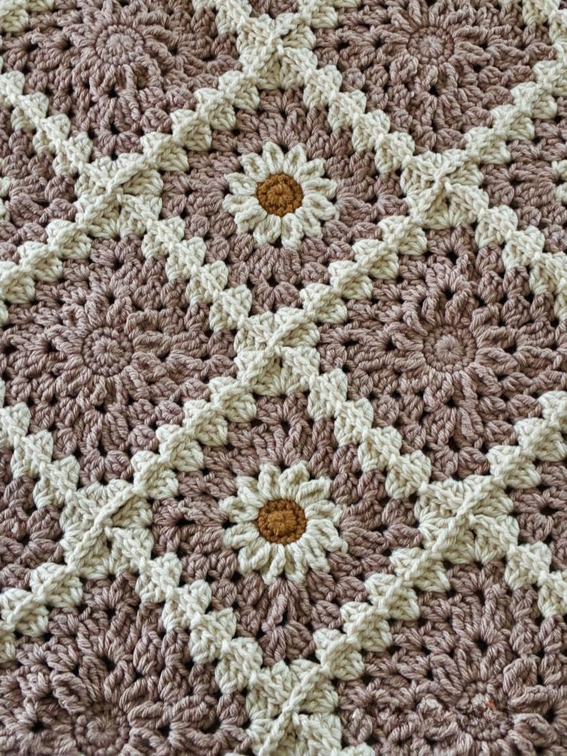 Bloom Square Blanket Crochet Pattern