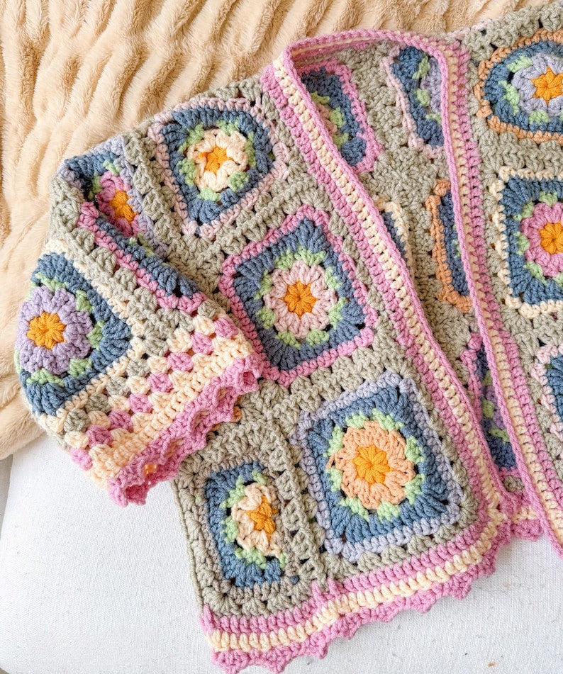 Patchwork Cardigan Crochet Pattern