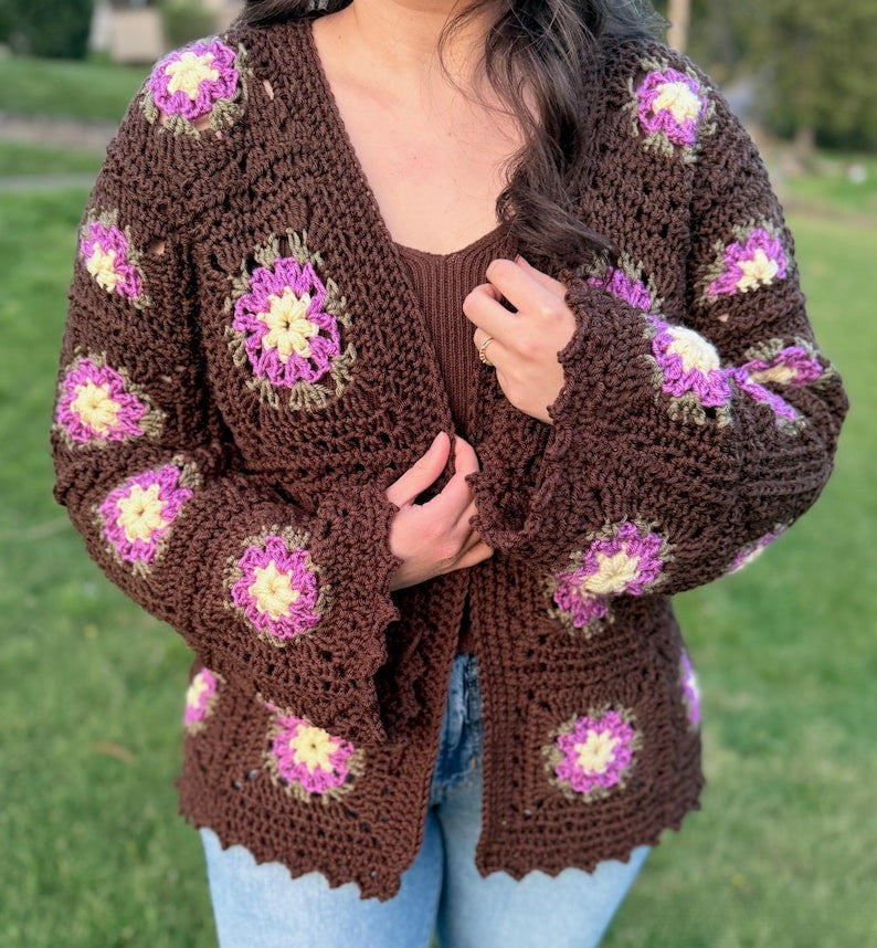 Patchwork Cardigan Crochet Pattern