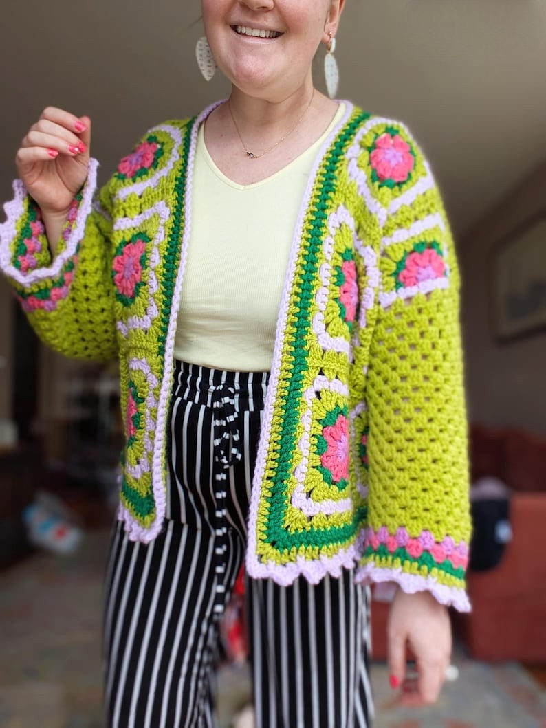 Patchwork Cardigan Crochet Pattern
