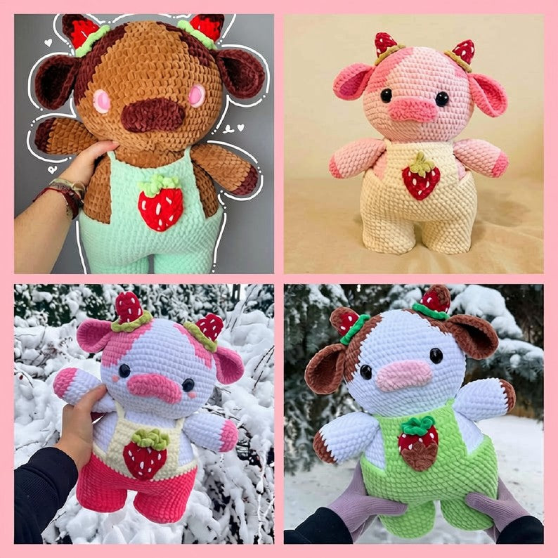 Strawberry Cow Crochet Pattern