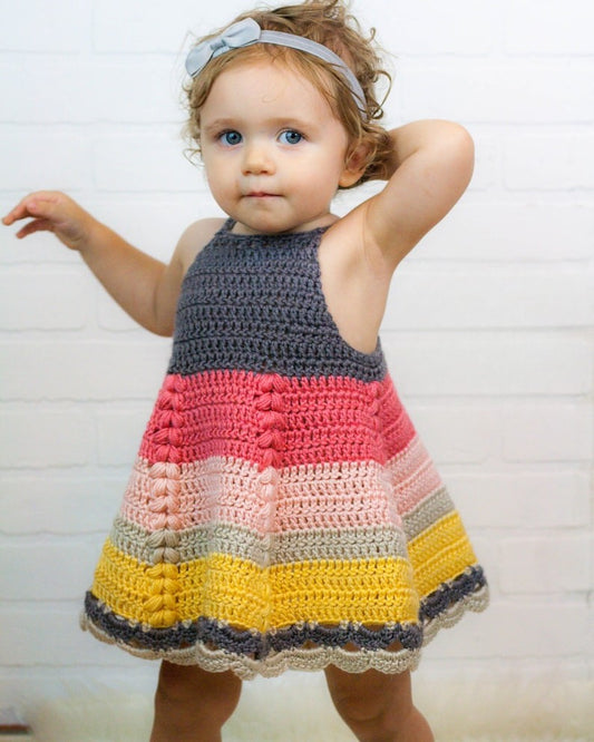 Sunset Puff Dress Crochet Pattern