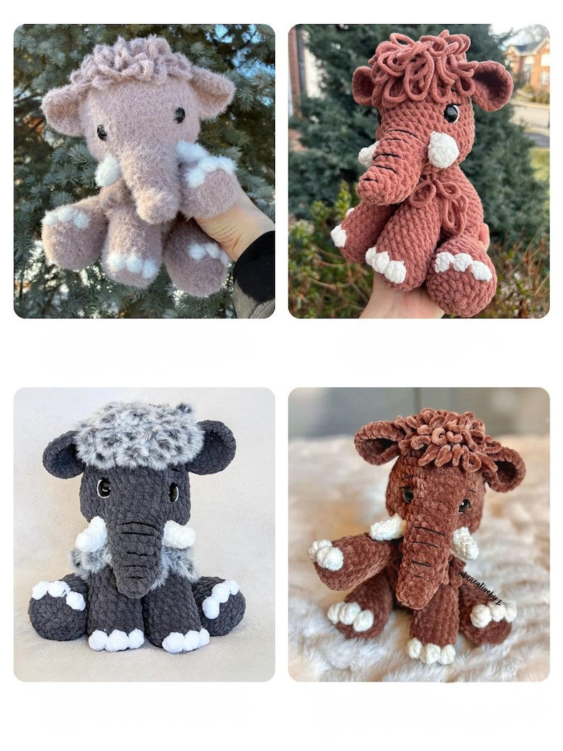 Fluffy Mammoth Crochet Pattern