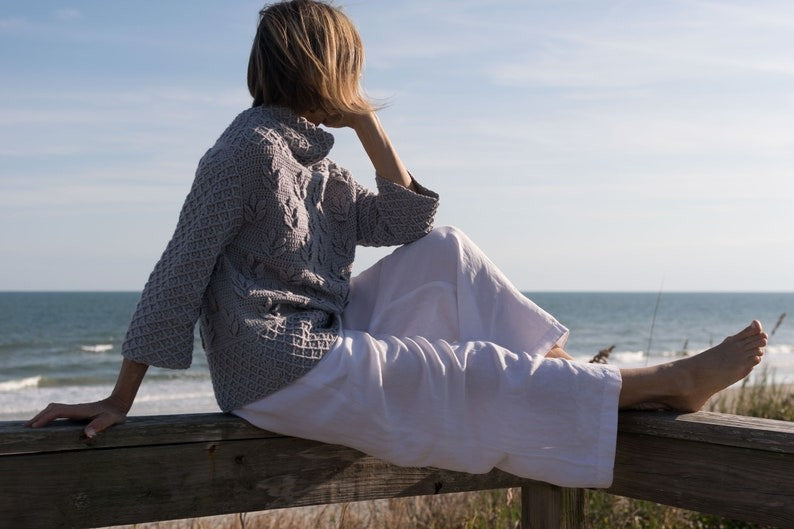 Silverleaf Sweater Crochet Pattern