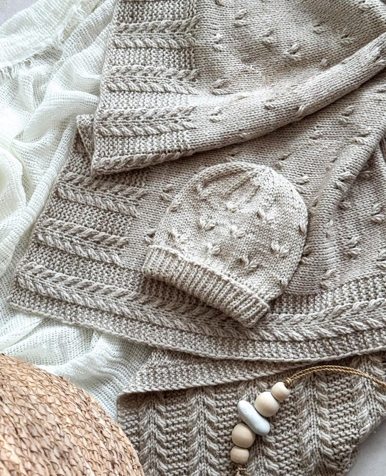Wheatbloom Blanket Knitting Pattern