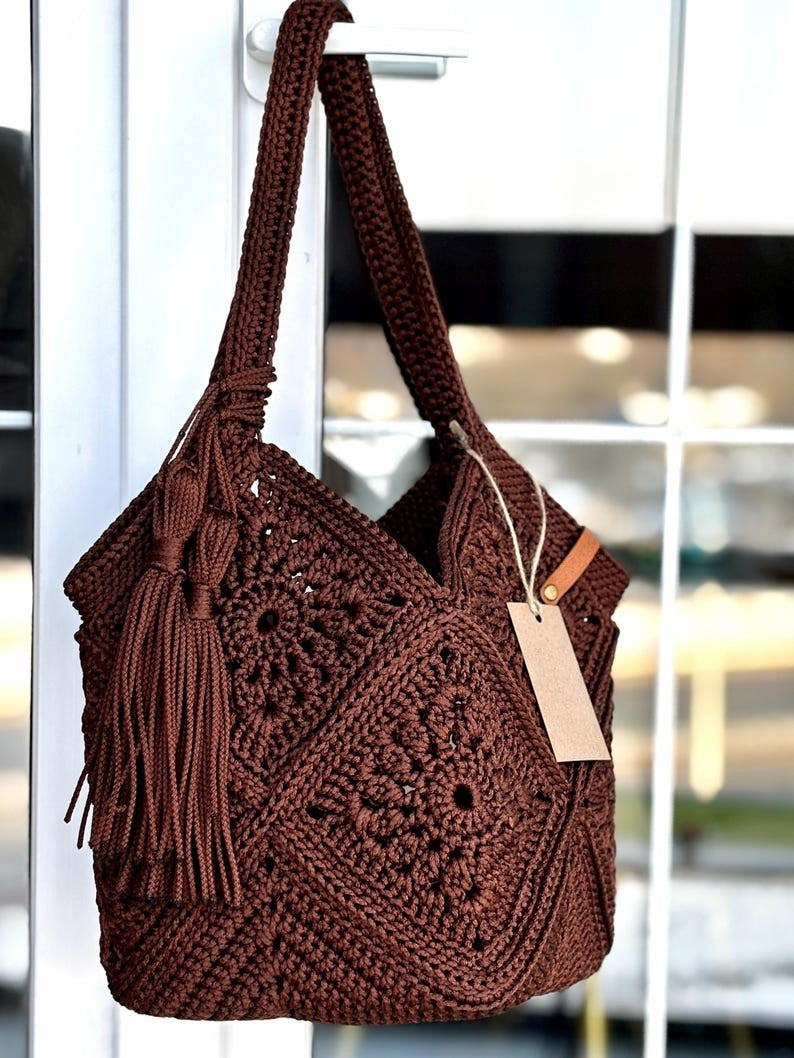 Tassel Tote Crochet Pattern