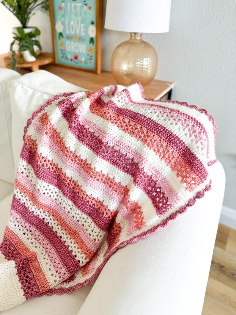 Berry Breeze Blanket Crochet Pattern