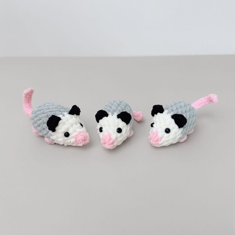 Possum Family Crochet Pattern